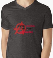 respect existence or expect resistance Men's V-Neck T-Shirt