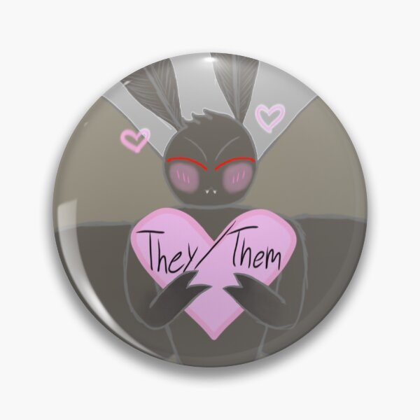 Item preview, They/Them Mothman Design designed and sold by SoftGayCryptids.