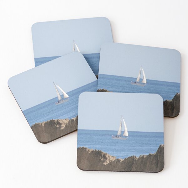Item preview, yacht at sea designed and sold by Bethan Rose Studio.
