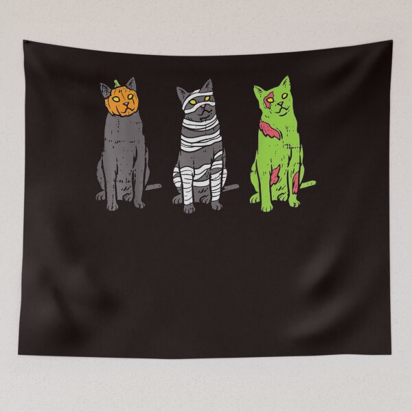 Item preview, Pumpkin Mummy Zombie Black Cats designed and sold by troilanhroi84.