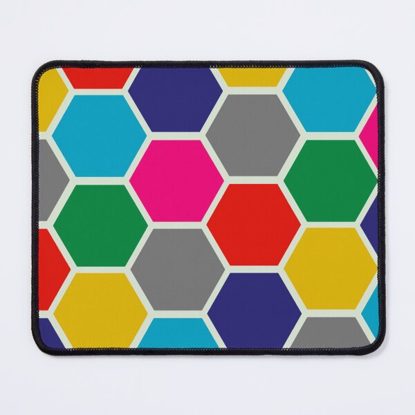 Item preview, pattern of colored hexagons designed and sold by pincelycolores.