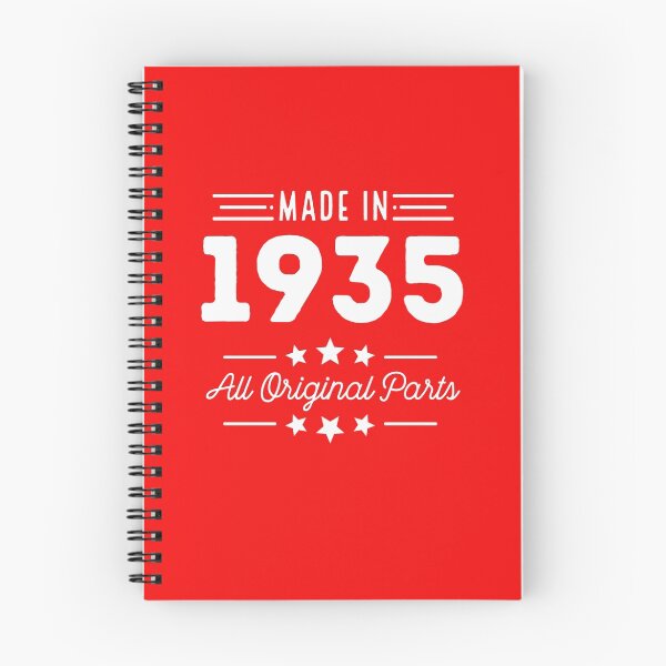 Item preview, Made In 1935 All Original Parts 81st Birthday Gift T-Shirt designed and sold by AlwaysAwesome.