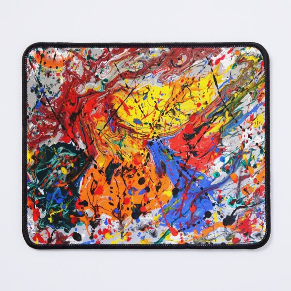 Item preview, Excitement abstract art, multicolor splash designed and sold by Peter Keresztury.
