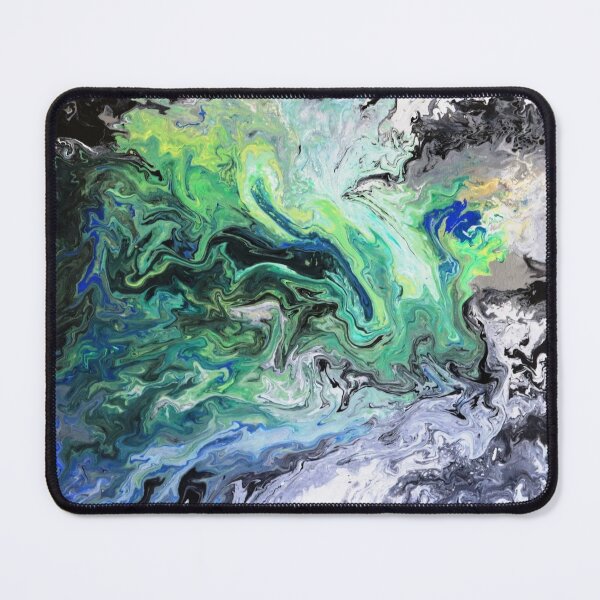 Item preview, Algae Bloom, Abstract art, black, green, white designed and sold by Peter Keresztury.