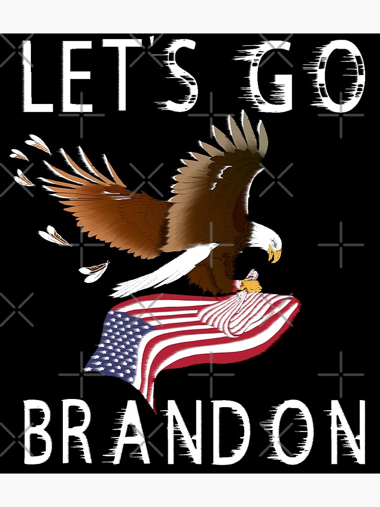 Let's Go Brandon American Flag - Cooler Pad Top