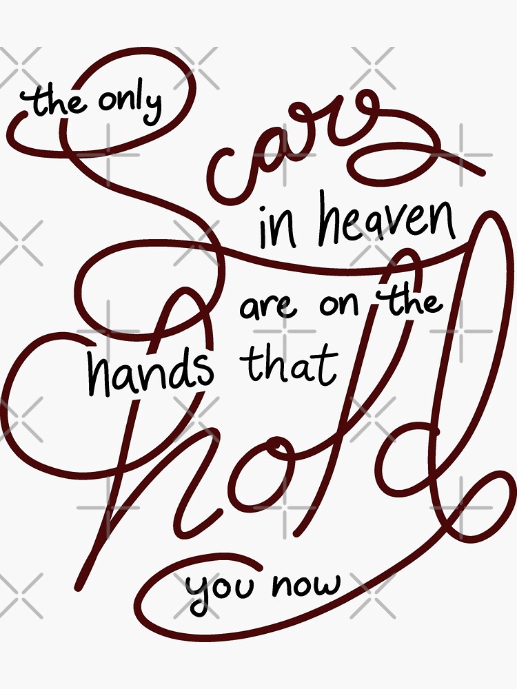 "Scars in Heaven" Sticker by danielleartsy Redbubble