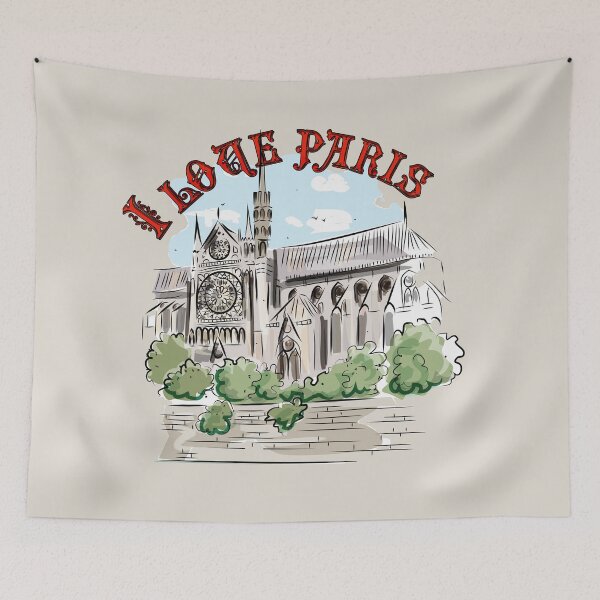 Item preview, Notre Dame de Paris - I Love Paris  designed and sold by mycloudzdesign.
