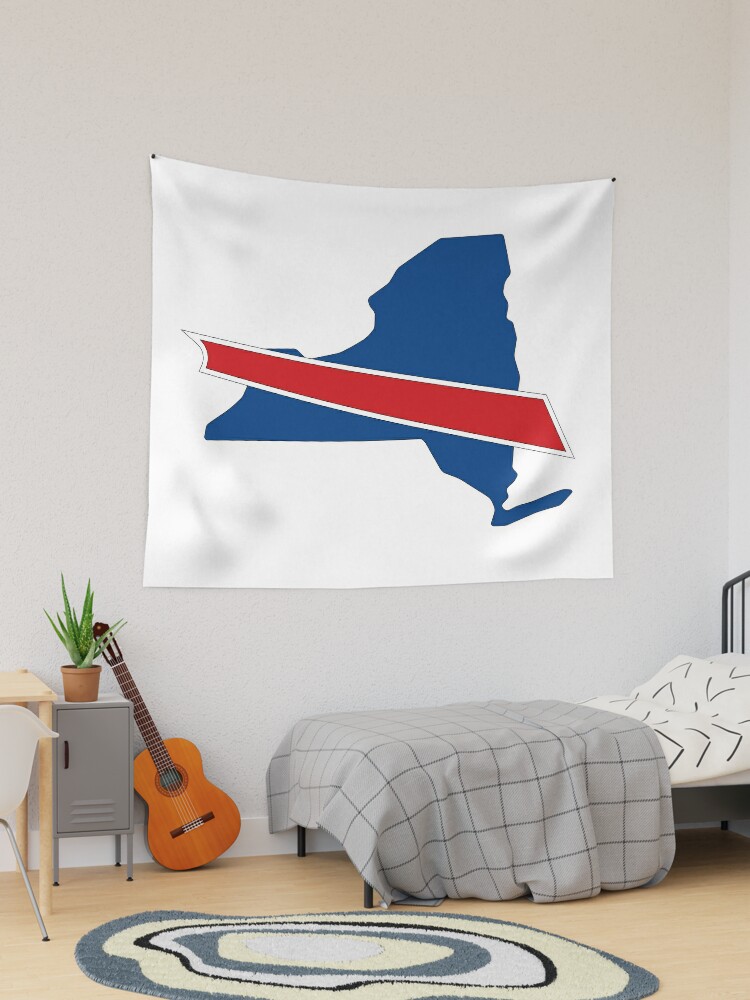 New York State Outline Buffalo Bills' Tapestry for Sale by Kathleen  Creative