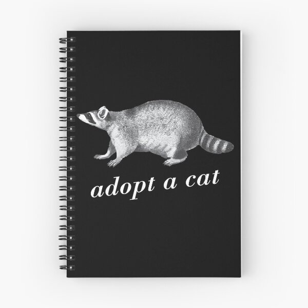 Item preview, Adopt A Cat Funny Raccoon Wild Animal Design designed and sold by trendyzcom.
