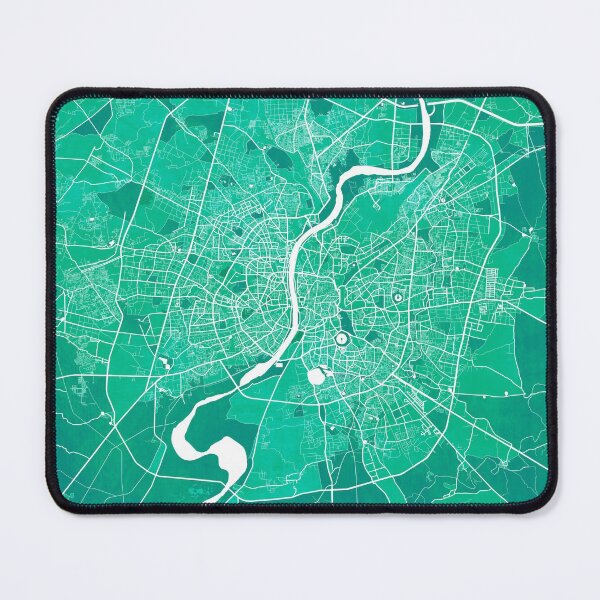 Item preview, Ahmedabad City Map of Gujarat, India - Watercolor designed and sold by deMAP.