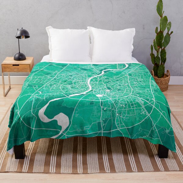 Item preview, Ahmedabad City Map of Gujarat, India - Watercolor designed and sold by deMAP.