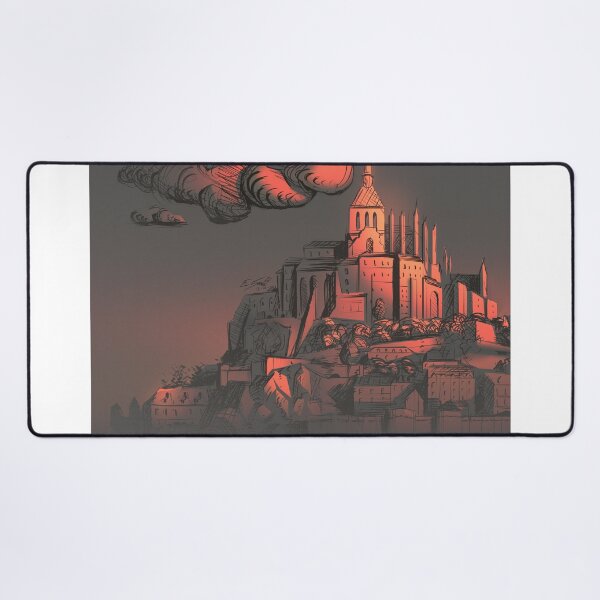 Item preview, Sunset over Mont-Saint-Michel - Original Artwork - Art by Eliott Sontot designed and sold by Eliott Sontot.