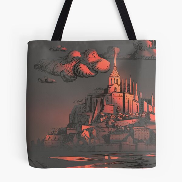 Item preview, Sunset over Mont-Saint-Michel - Original Artwork - Art by Eliott Sontot designed and sold by Eliott Sontot.