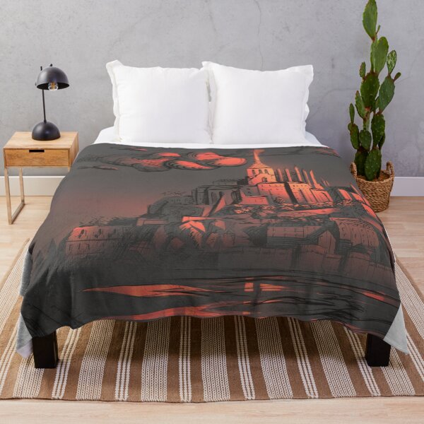 Item preview, Sunset over Mont-Saint-Michel - Original Artwork - Art by Eliott Sontot designed and sold by Eliott Sontot.