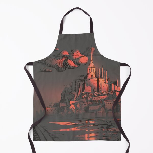 Item preview, Sunset over Mont-Saint-Michel - Original Artwork - Art by Eliott Sontot designed and sold by Eliott Sontot.