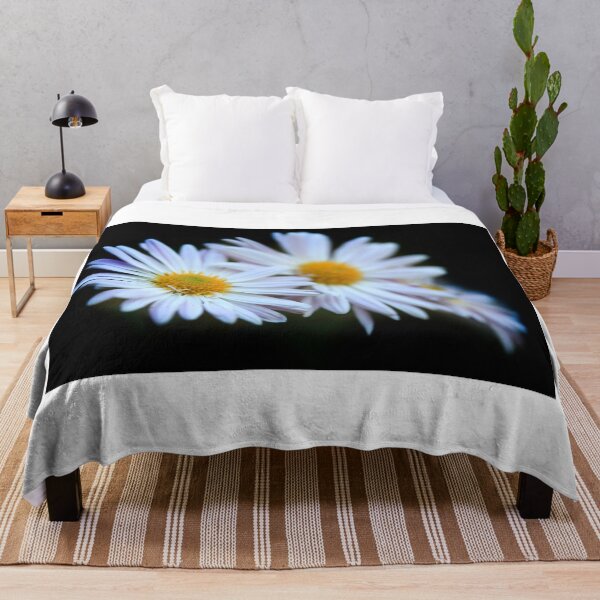 Item preview, White petals of flowers on black background designed and sold by olena2552.