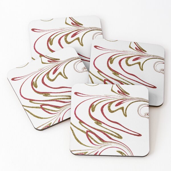 Item preview, Raspberry Gold Marble designed and sold by NimisNest.