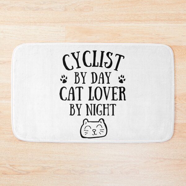 Item preview, Cyclist by day. Cat lover by night designed and sold by TheGreenGoat.