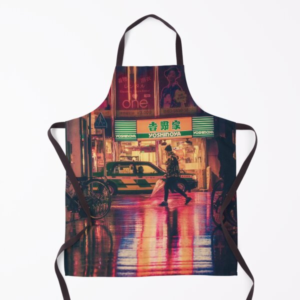 Item preview, Neon City Style Side View Of An Alley In Tokyo Japan At Night designed and sold by Red-ElYoubi.