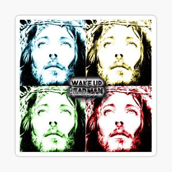 u2 wake up dead man jesus pop Sticker
