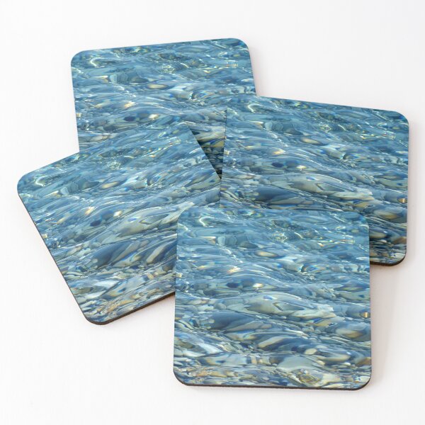 Item preview, Blue Ocean Waves With Pebbles - Blue Ocean Waves designed and sold by AR Studios.