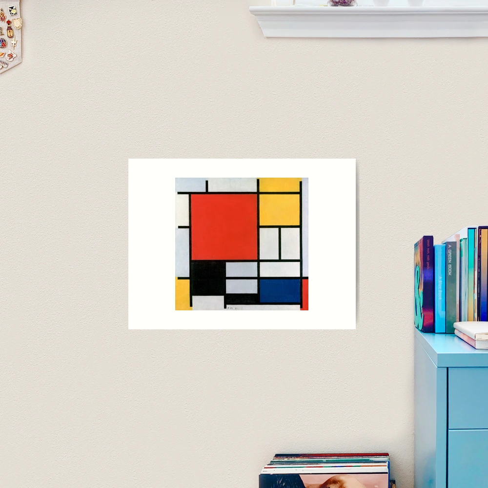 アート・デザイン・音楽 Mondrian Composition A (High Resolution), Mondrian