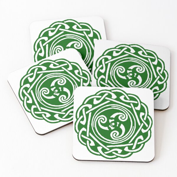 Item preview, Green WhiteCeltic Knot Druid Pagan Gaelic Irish Scottish Symbol designed and sold by SeanMcArthur.