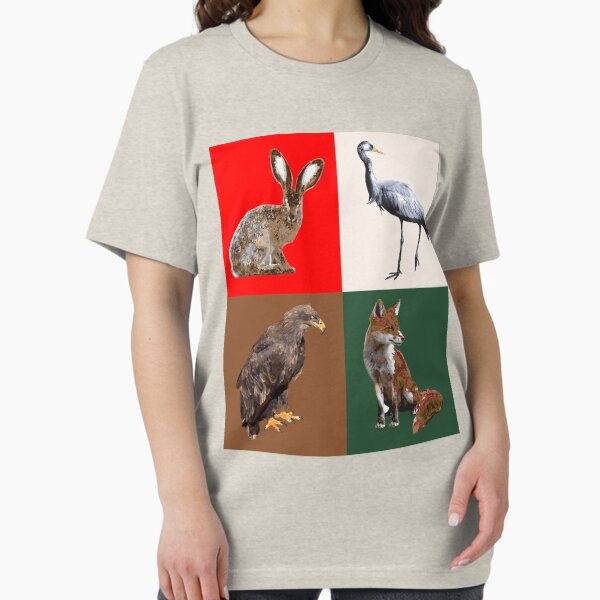 65 MCMLXV ABBAnimals Hare, Crane, Eagle and Fox Print Essential T-Shirt