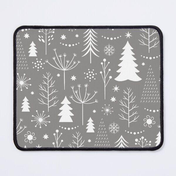Item preview, Seamless Christmas Pattern Xmas Trees Stars Snowflakes White designed and sold by WearWolfDesigns.