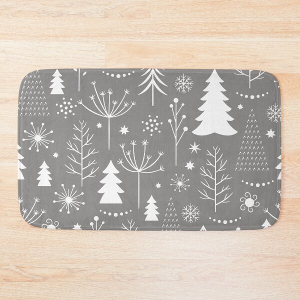 Item preview, Seamless Christmas Pattern Xmas Trees Stars Snowflakes White designed and sold by WearWolfDesigns.