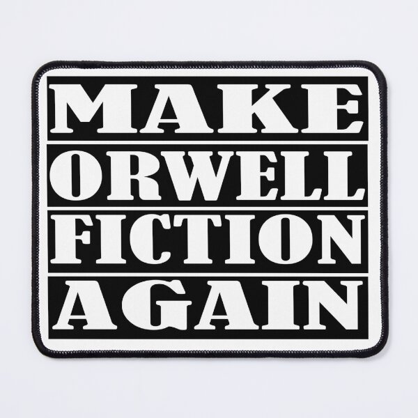 Item preview, make orwell fiction again masks designed and sold by seriesxanime.