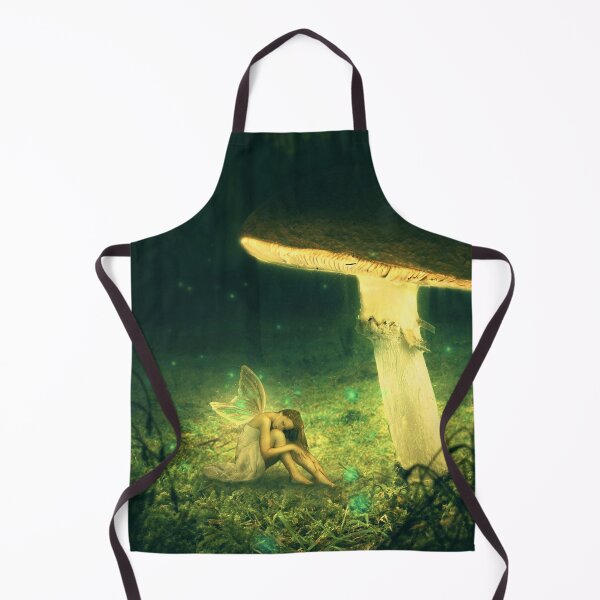 Item preview, Fairy in the light of a mushroom in the fantasy forest designed and sold by brendanre.