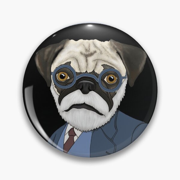 Item preview, Pugmund Freud designed and sold by FivePugs.
