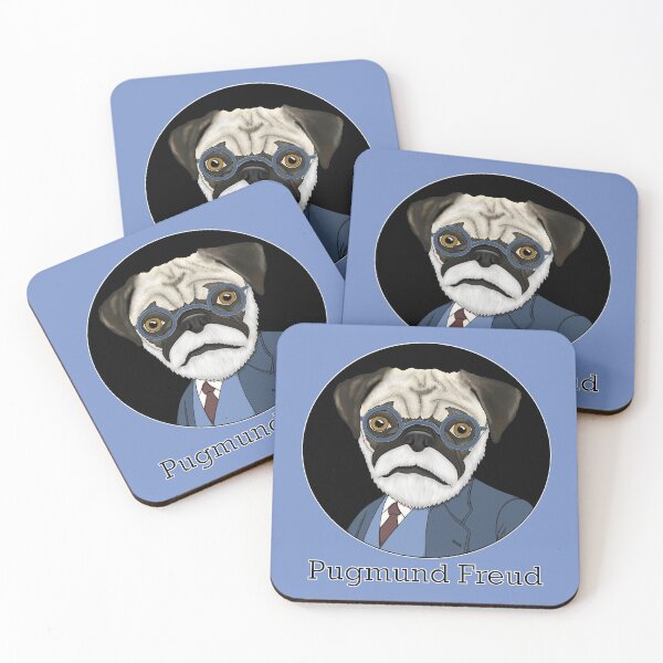 Item preview, Pugmund Freud designed and sold by FivePugs.