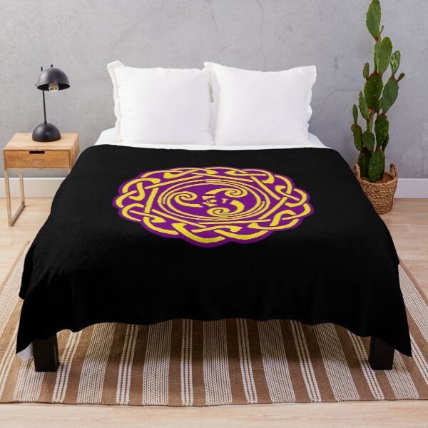 Item preview, Purple Yellow Celtic Knot Druid Pagan Gaelic Irish Scottish Symbol designed and sold by SeanMcArthur.