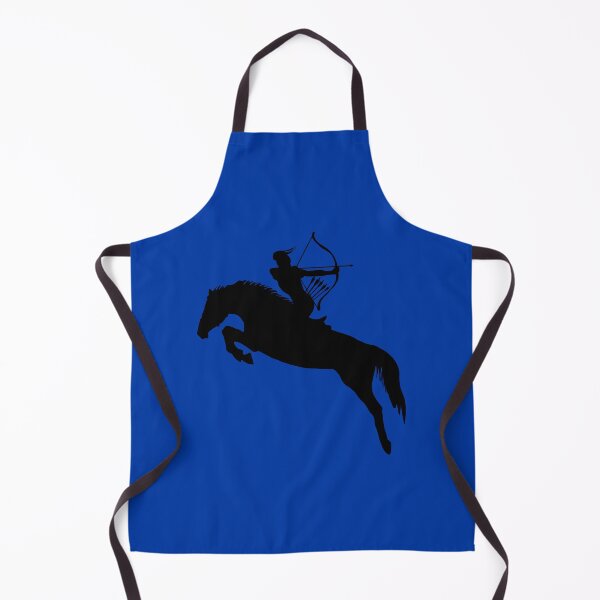 Item preview, Horse archer on leaping horse silhouette designed and sold by NerdScribblings.