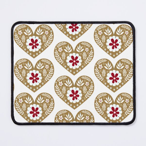 Item preview, Nordic Heart With Folklore Flowers, Gingerbread Cookies, Christmas designed and sold by OByD.