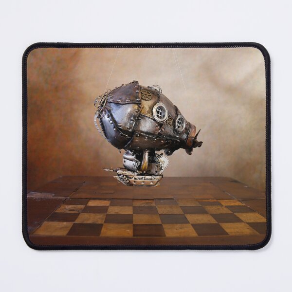 Item preview, Steampunk airship chess board designed and sold by Cinzia Murgia.