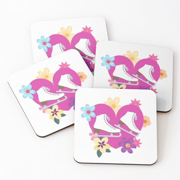 Item preview, Figure Skating Heart With Flowers designed and sold by TripleTriple.