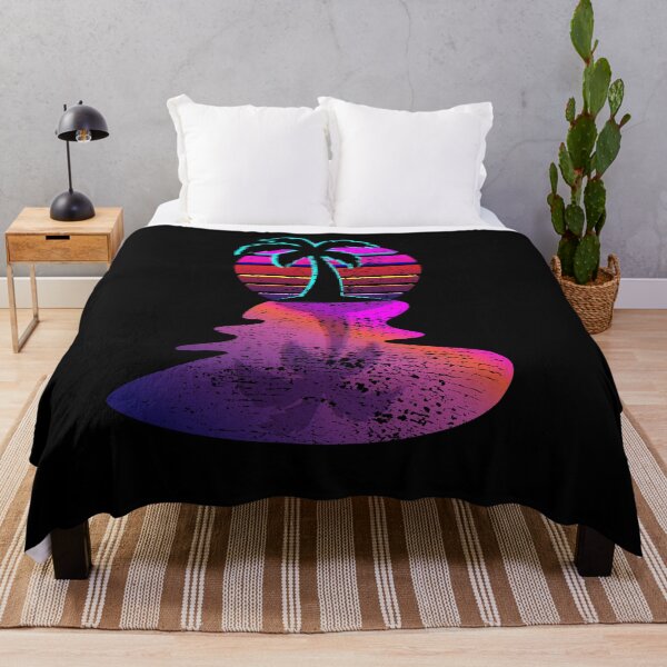 Item preview, Vintage Style Distressed Dreamy Palm Tree Sunset Oasis Design designed and sold by BrobocopPrime.