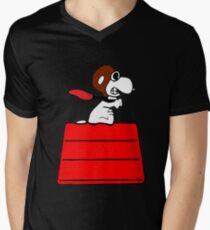 snoopy Men's V-Neck T-Shirt