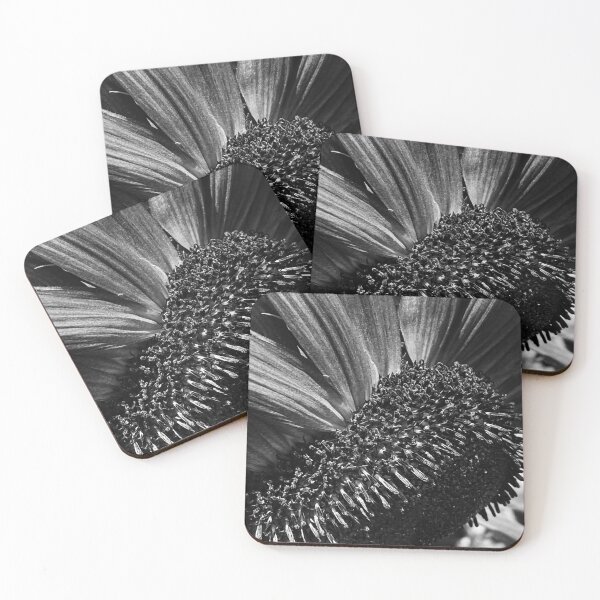 Item preview, Black and White Sunflower, close up  designed and sold by CreativeAD.