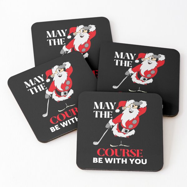 Item preview, May The Course Be With You Golf Golfing Santa Funny Gag designed and sold by Neggan.