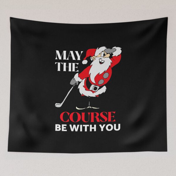 Item preview, May The Course Be With You Golf Golfing Santa Funny Gag designed and sold by Neggan.