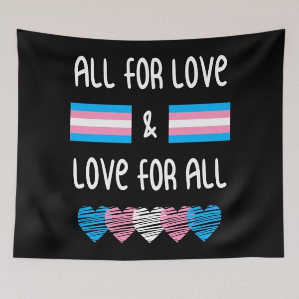 Item preview, Transexual Flag Lgbt Pride T-ShirtAll For Love & Love For All Transexual Flag LGBT Pride designed and sold by BarraLawrene.