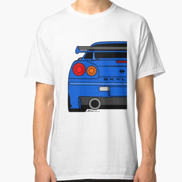 Nissan Skyline GTR T-Shirt Apparel R33 R34 Authentic RB26 R32 Nismo BNR34 BCNR33