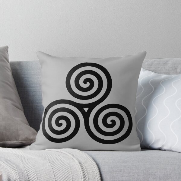 Item preview, Celtic Triskelion Swirl Triskele Druid Pagan Spiral Black designed and sold by SeanMcArthur.