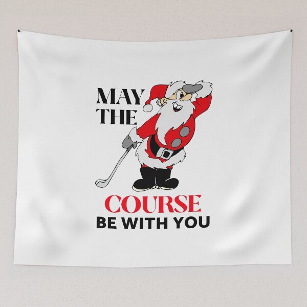 Item preview, May The Course Be With You Golf Golfing Santa Funny Gag designed and sold by Neggan.