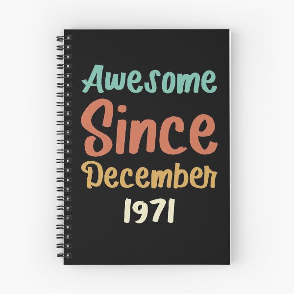 Item preview, awesome since december 1971 Birthday Born In 50th Birthday Gift Vintage designed and sold by aloha project.