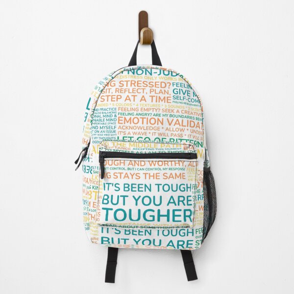 Item preview, It has been tough, but you are tougher. DBT Wise Mind, Radical Acceptance, Grounding. You are worthy and deserving of care designed and sold by Orianah.